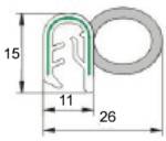Picture of PVC Door Aperture Seal Per Metre
