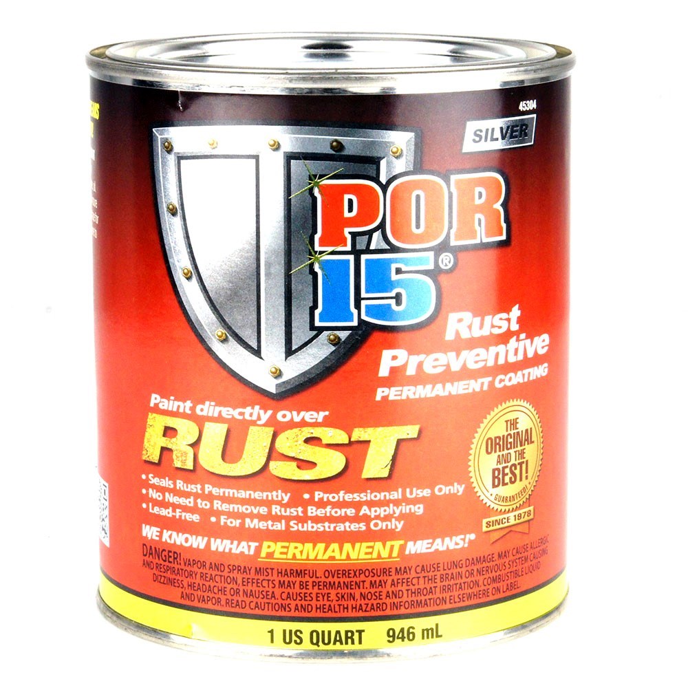 POR15 Clear Rust Preventive Paint (946ml) US Quart