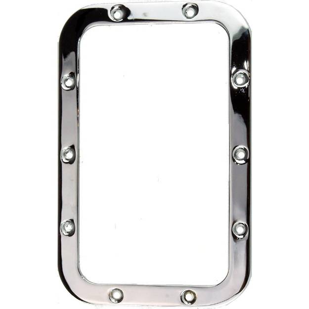 Picture of Chrome Rectangular Gear Surround 165 x 106mm