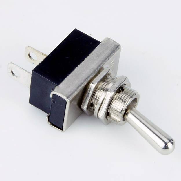 Picture of Heavy Duty Chrome Toggle Switch Off-Momentary (Spring Return)