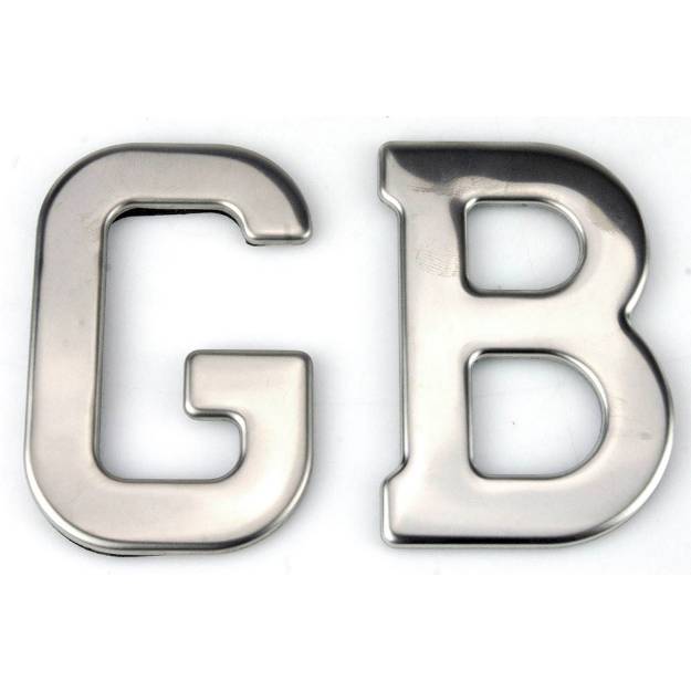 Picture of Pressed Stainless Steel GB Badge
