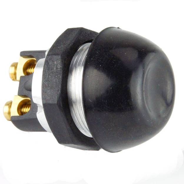 Picture of Aluminium Push Button Switch With Rubber Shroud