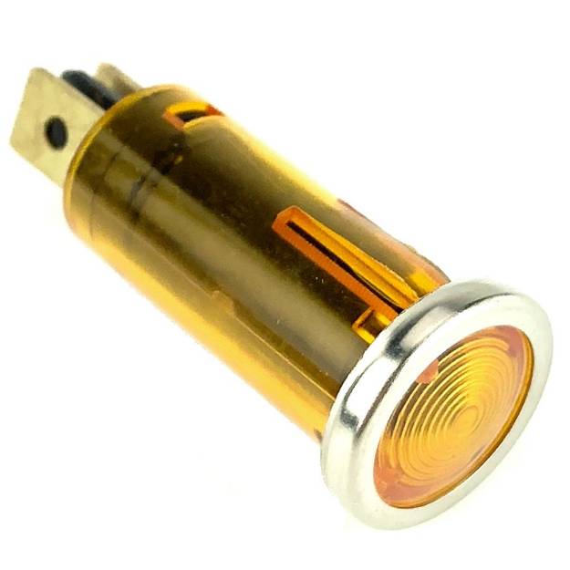 Picture of Small Chrome Bezel Amber Warning Light