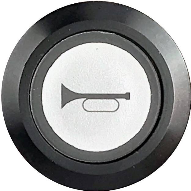 Picture of Momentary Horn Switch Illuminated Black Bezel