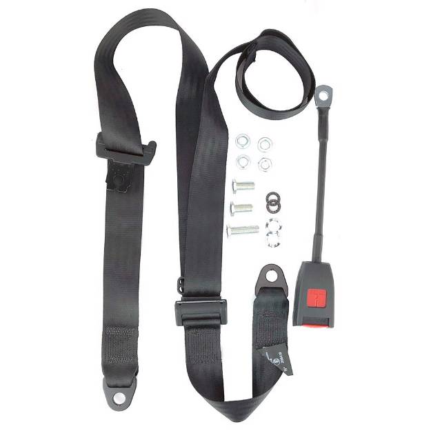 Picture of Securon Static Adjustable Seatbelt Long Stalk Buckle Black