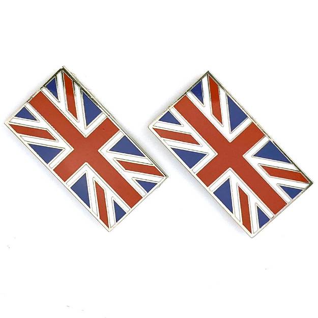 Picture of Chrome and Enamel Union Jack Badges