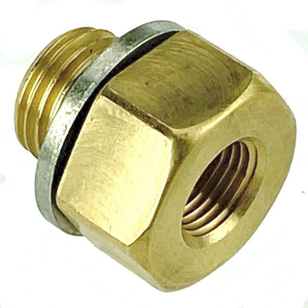 Picture of Brass Adapter 1/4 BSP Male to 1/8 NPT Female