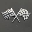 Picture of Crossed B&C Union Jack and Chequered Flag Badge Self-Adhesive