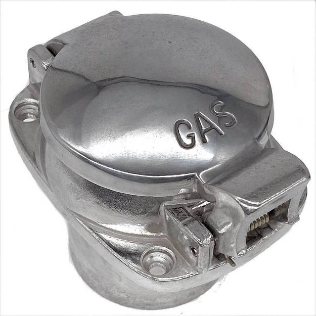 Picture of 63mm Aston Style Alloy Fuel Cap and Neck Assembly