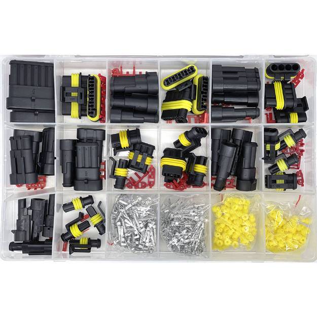 Picture of 424 Piece Automotive 'Superseal Style' Waterproof Connector Kit
