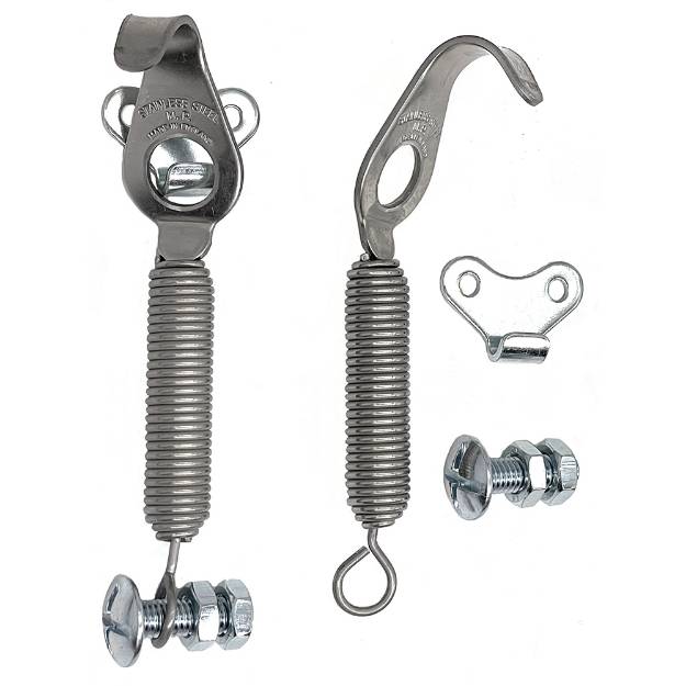 Picture of Stainless Steel Spring Bonnet Hook Kit 128mm Pair