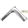 Picture of Aluminium Bend 38mm O.D. 90 Degree