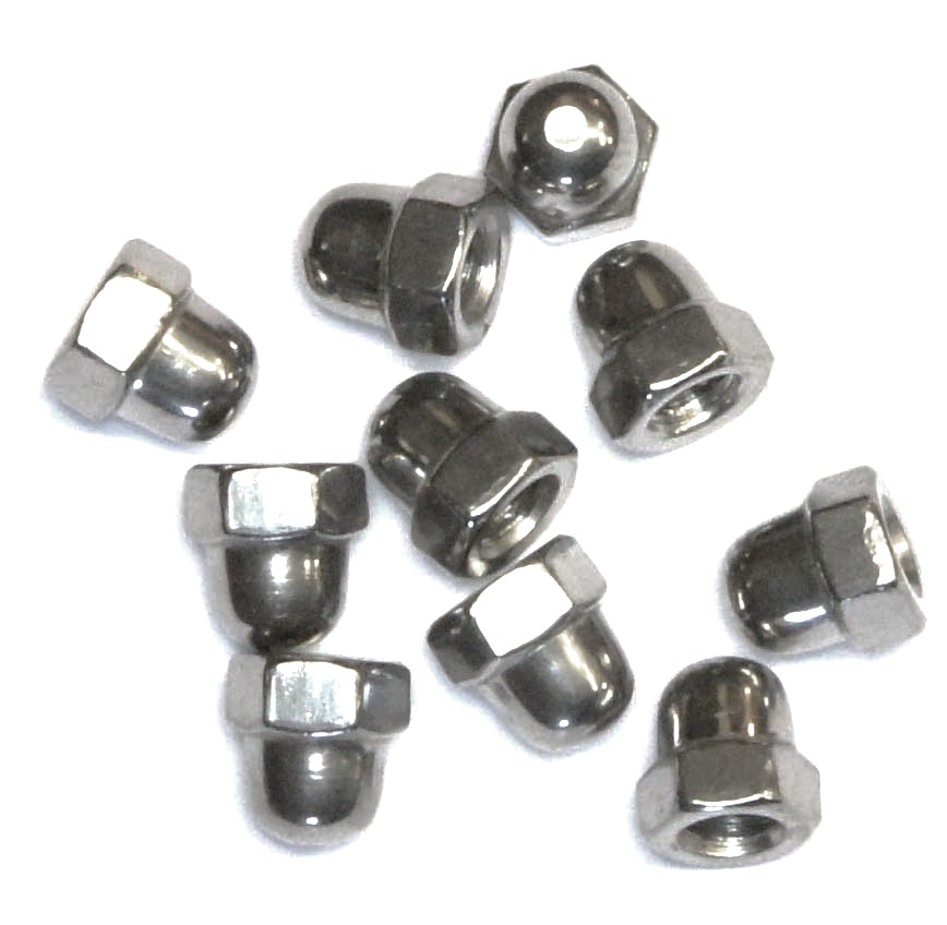M4 Stainless Acorn Nuts Pack Of 10