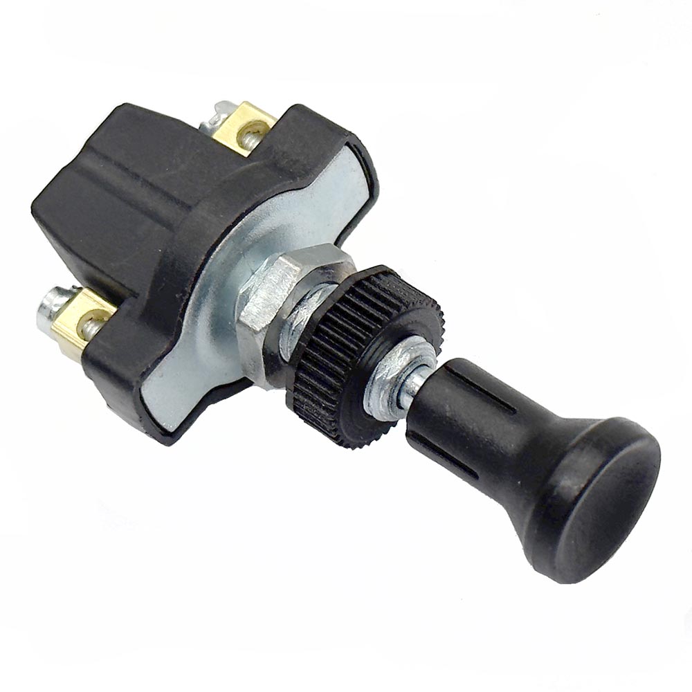 Black Compact Push-Pull Switch
