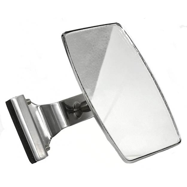 Picture of Chrome Clip-On Rectangular Mirror 115mm