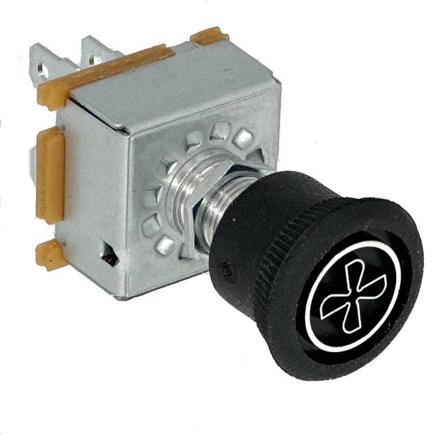 Picture of 3 Speed Heater Fan Switch With Rubber Knob