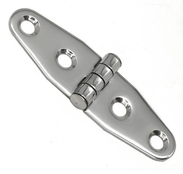 Picture of Polished Stainless Steel Hinge 2 Hole 101mm
