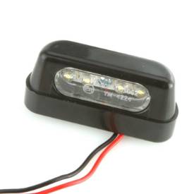 Picture of Small Black LED Rear Number Plate Light 55mm