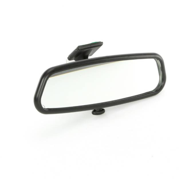 Picture of E Marked Black Plastic Self adhesive Interior Dipping Mirror 196mm