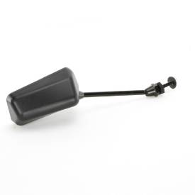 Picture of Long Stalk Race Style Side Mirror Satin Black 112mm