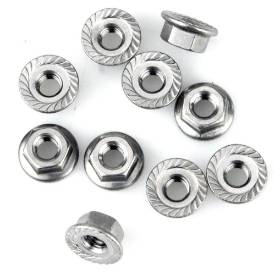 Picture of M4 Stainless Flange Nuts Pack Of 10