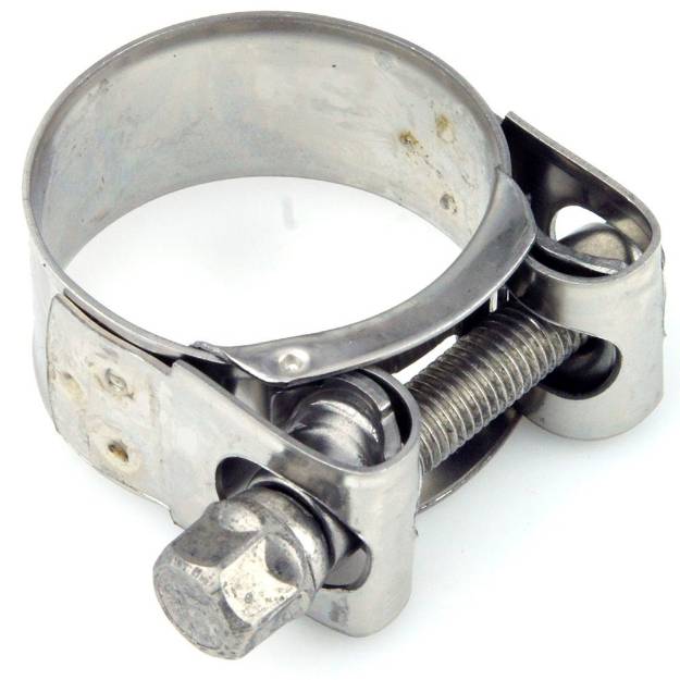 Heavy Duty Mikalor Stainless Steel Motorcycle Exhaust Clamps Banjo Clips 47-51mm
