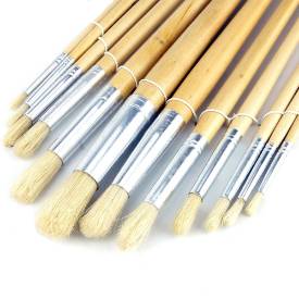 Picture of Pack of 12 Assorted Round Paint Brushes