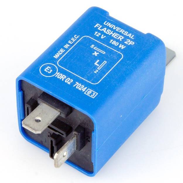 Picture of 2 Pin Electronic Flasher Relay 180 Watt Max