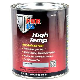 Picture of POR15 High Temperature Brush On Paint Aluminium 946ml