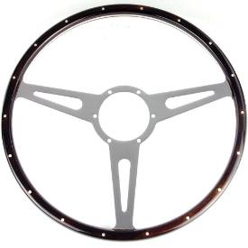 Ford Cortina Mk2 Classic 13" Polished Vinyl Steering Wheel & Boss Fitting Kit 