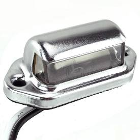 Picture of Plated Brass LED Rear Number Plate Light