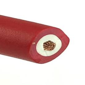 Bild von Rotes HT-Kabel mit 7 mm Durchmesser und Kupferkern
