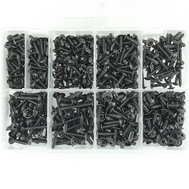 350 POZI FLANGE SELF TAPPING SCREWS ASSORTED STAINLESS STEEL TRIM SELF TAPPERS 