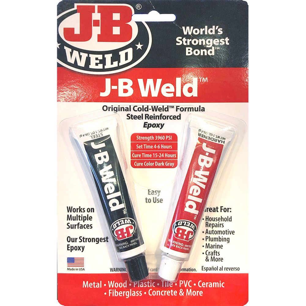 2 X JB Weld Original Cold Weld Formula Steel Reinforced Epoxy 2 x 28.4g 