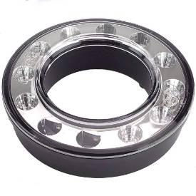 Picture of 95mm LED Dual Concentric Lamp Outer Ring Rear Clear Lens Indicator