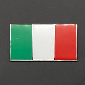 Bild von Three Colour Italian Flag Enamel Badge Self Adhesive