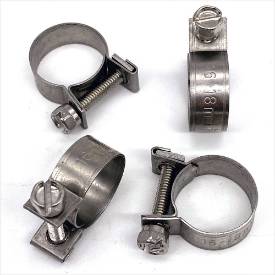 Picture of Stainless Steel Fuel Hose Clips 16 - 18mm Pack of 4
