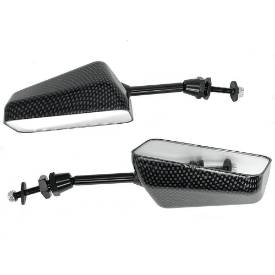 Picture of Short Stalk Race Style Mirror Carbon Effect