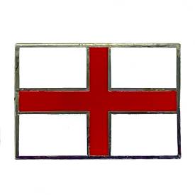 Picture of St. George Cross Chrome and Enamel Badge