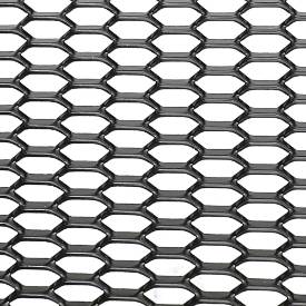 Bild von Satinschwarz eloxiertes Waben-Streckmetall aus Aluminium 1250 x 250 mm