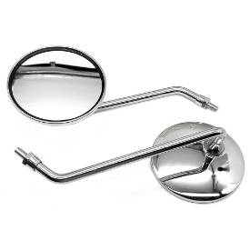 Picture of Large Round Chrome Stalk Mirror 265mm