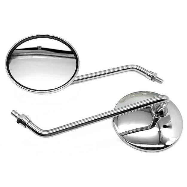 Picture of Large Round Chrome Stalk Mirror 265mm