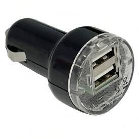 Bild von High Power 5Volt Twin USB Ladebuchse Schwarz