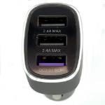 Picture of QC3.0 Fast Charge, Plug-In Illuminated Triple USB Charging Socket 
