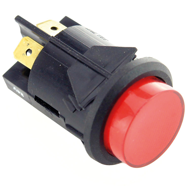 ON-OFF Illuminated Push-Pull Switch RED