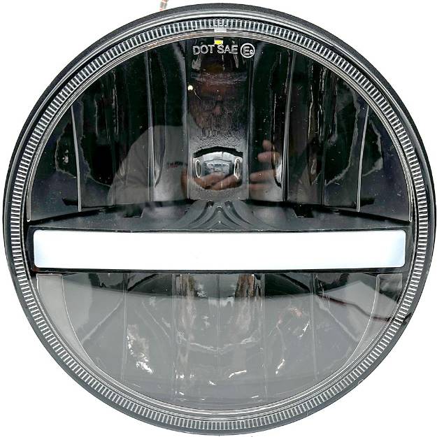 Picture of LED Replacement 7" Headlamp With Driving Light and Amber Indicator 
