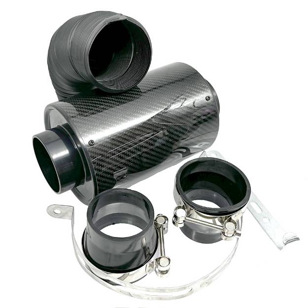 Picture of Remote Carbon Fibre Canister Air Filter 200mm Long
