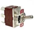 Picture of 15 Amp Chrome Toggle Switch Double Pole  ON-OFF-ON
