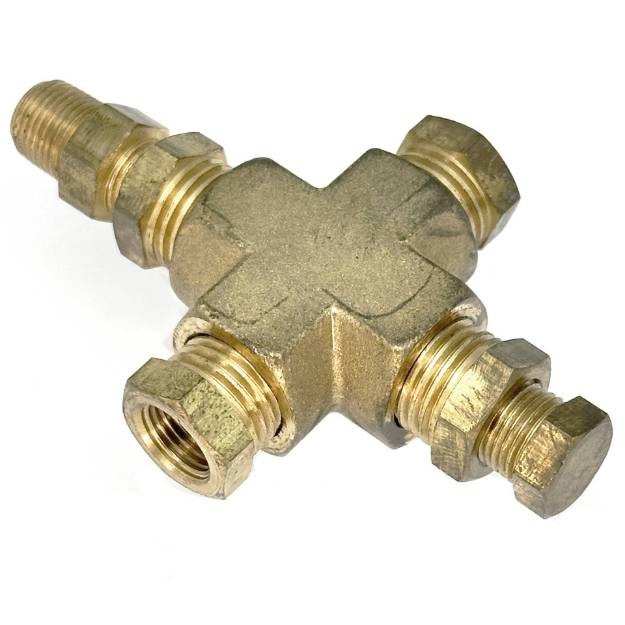 Picture of 4 Way Brass Thread Adapter